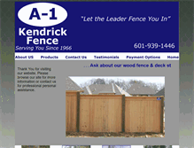 Tablet Screenshot of a1kendrick.com